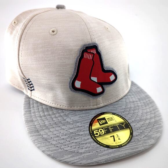 New Era Red Sox Clubhouse Stone 59FIFTY Fitted Hat 7 3/4 - Picture 8 of 10